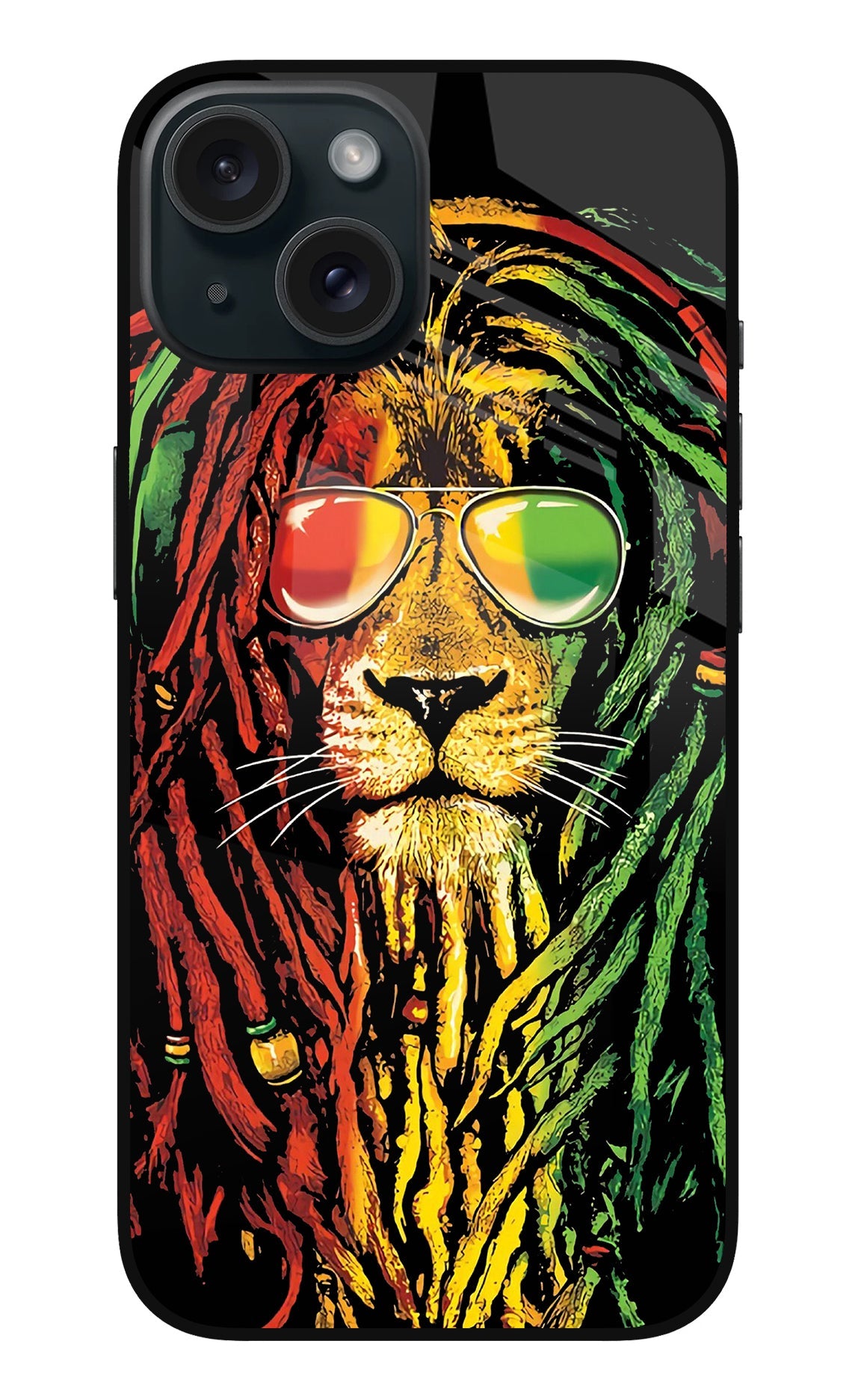 Rasta Lion iPhone 15 Back Cover