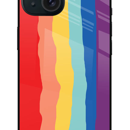 Rainbow iPhone 15 Glass Case