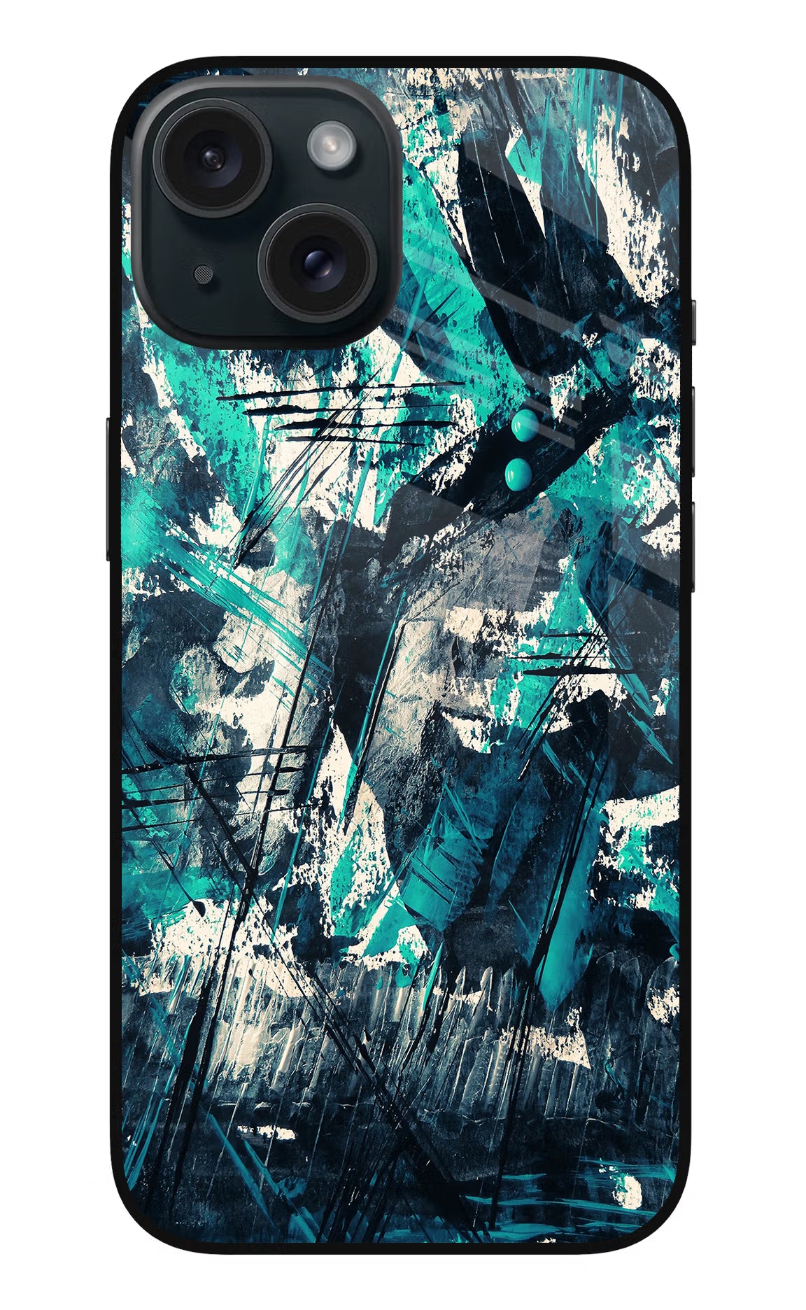 Artwork iPhone 15 Glass Case Back Cover by Casekaro