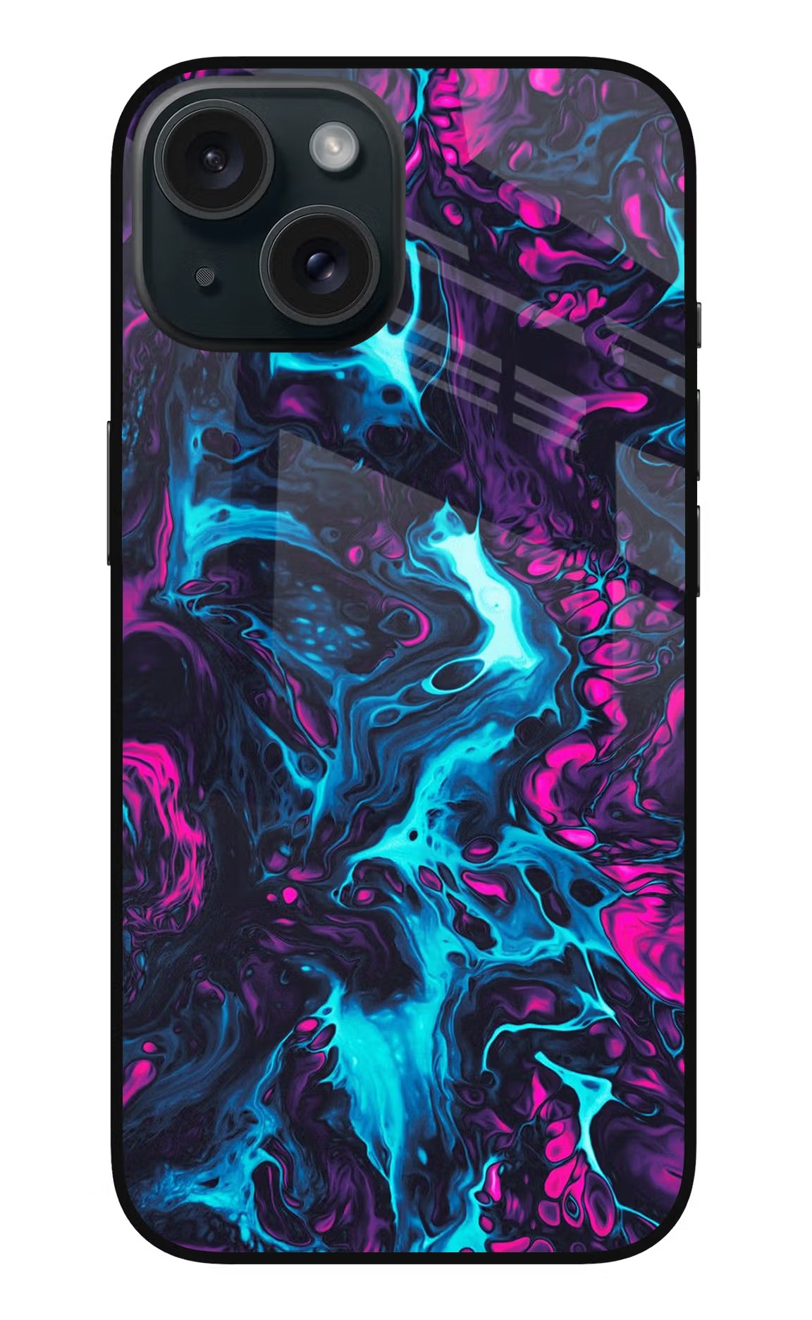 Abstract iPhone 15 Glass Case Back Cover by Casekaro