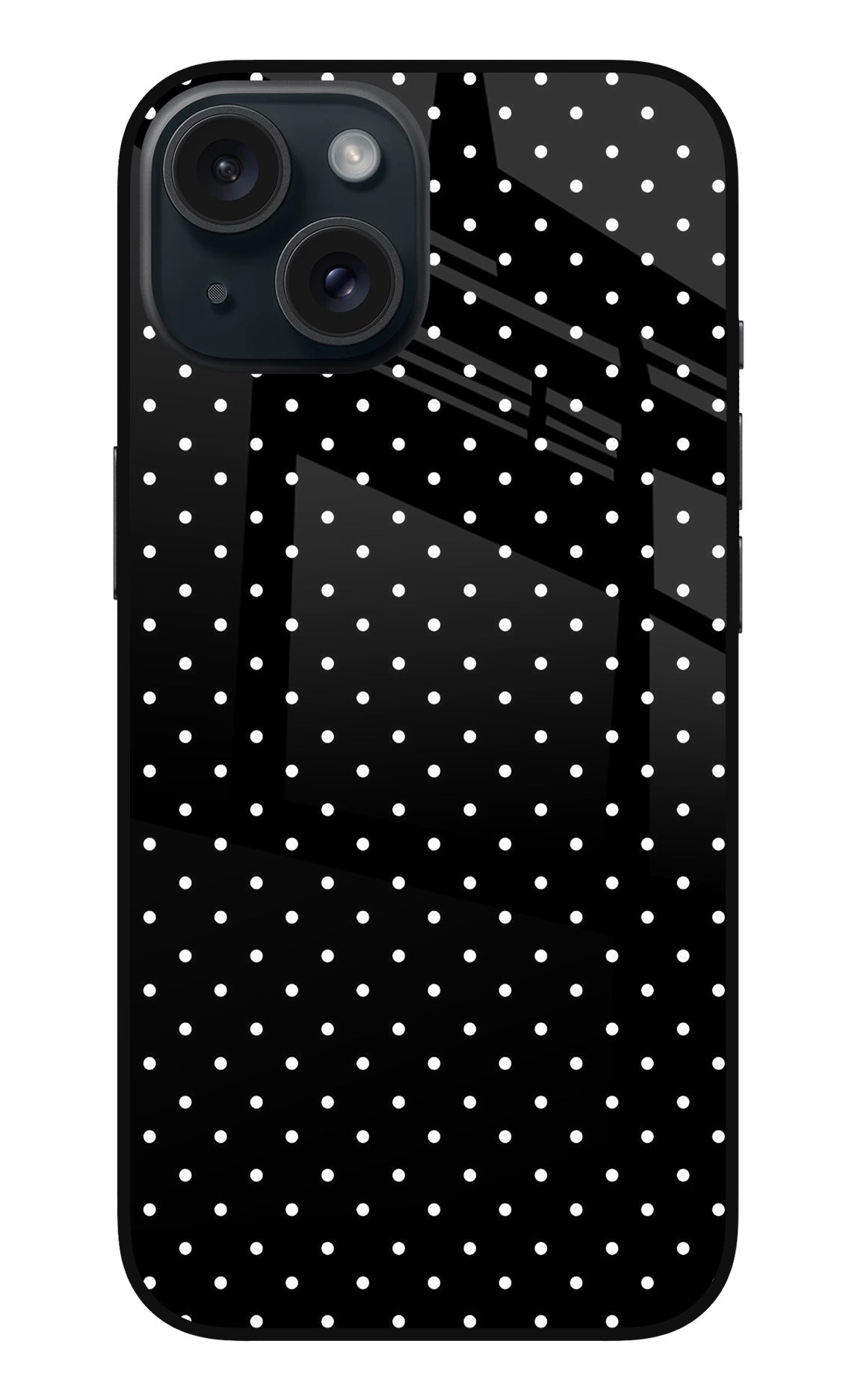 White Dots iPhone 15 Back Cover