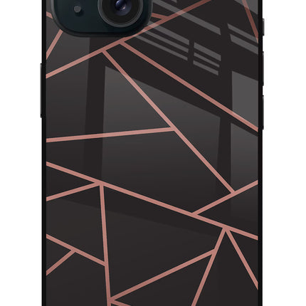Geometric Pattern iPhone 15 Glass Case