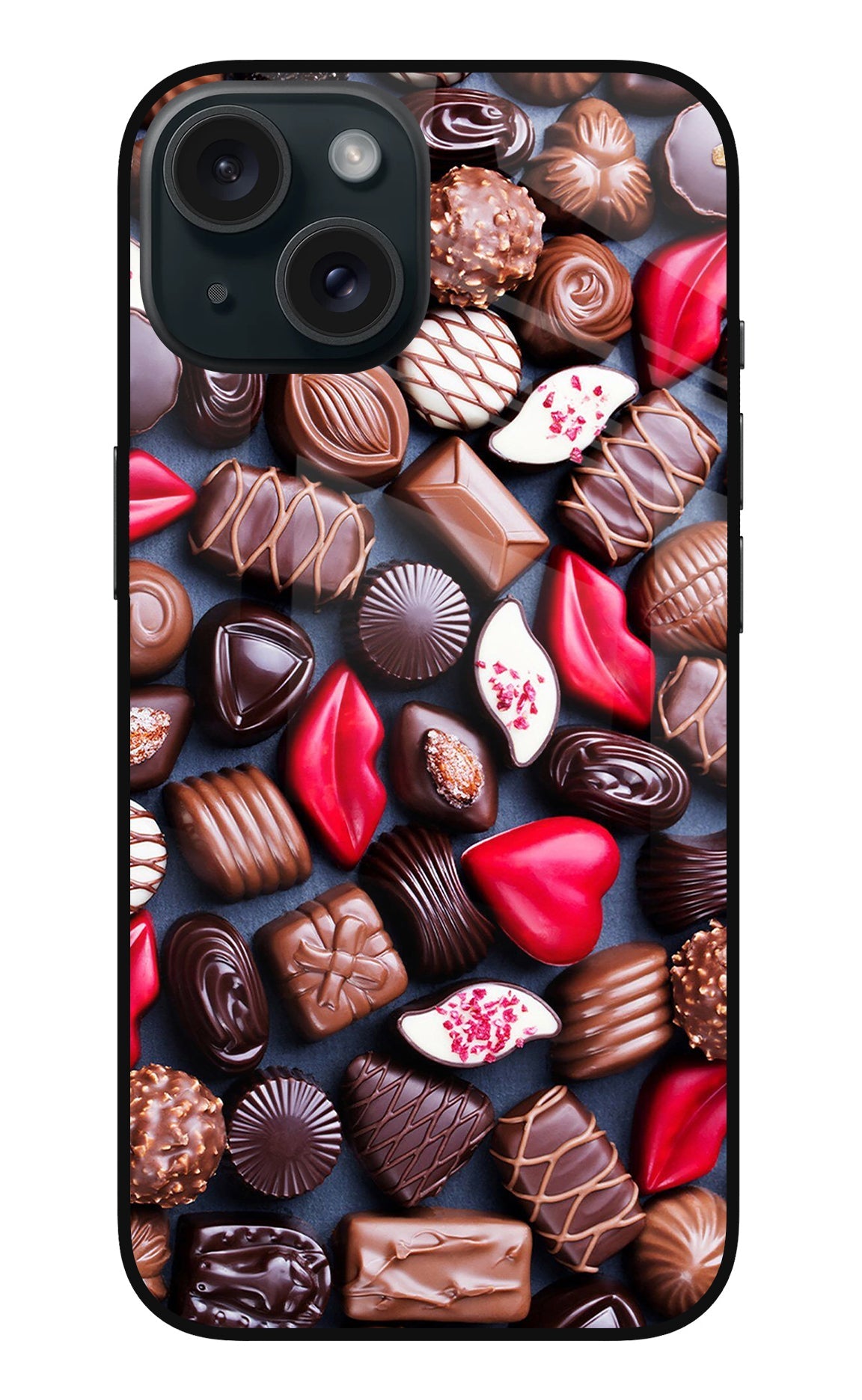 Chocolates iPhone 15 Glass Case