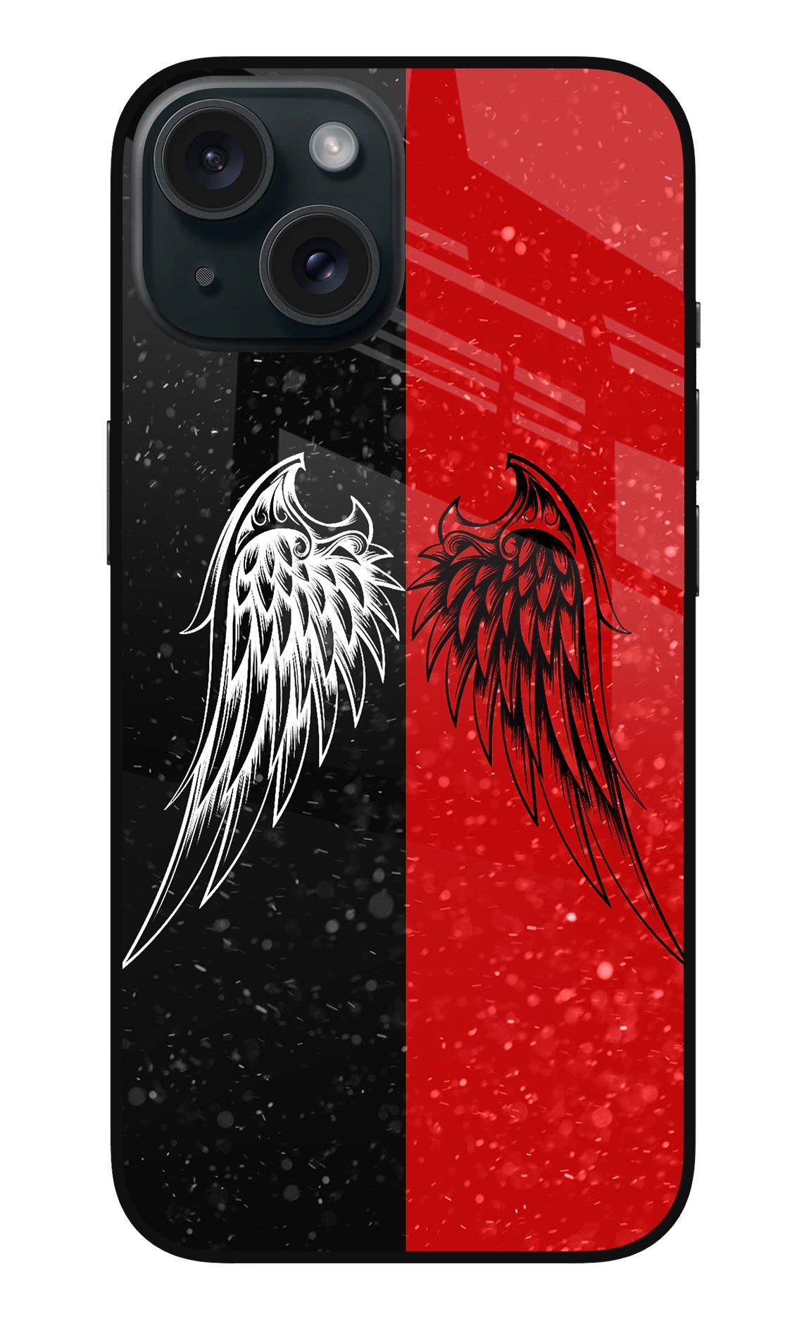 Wings iPhone 15 Glass Case