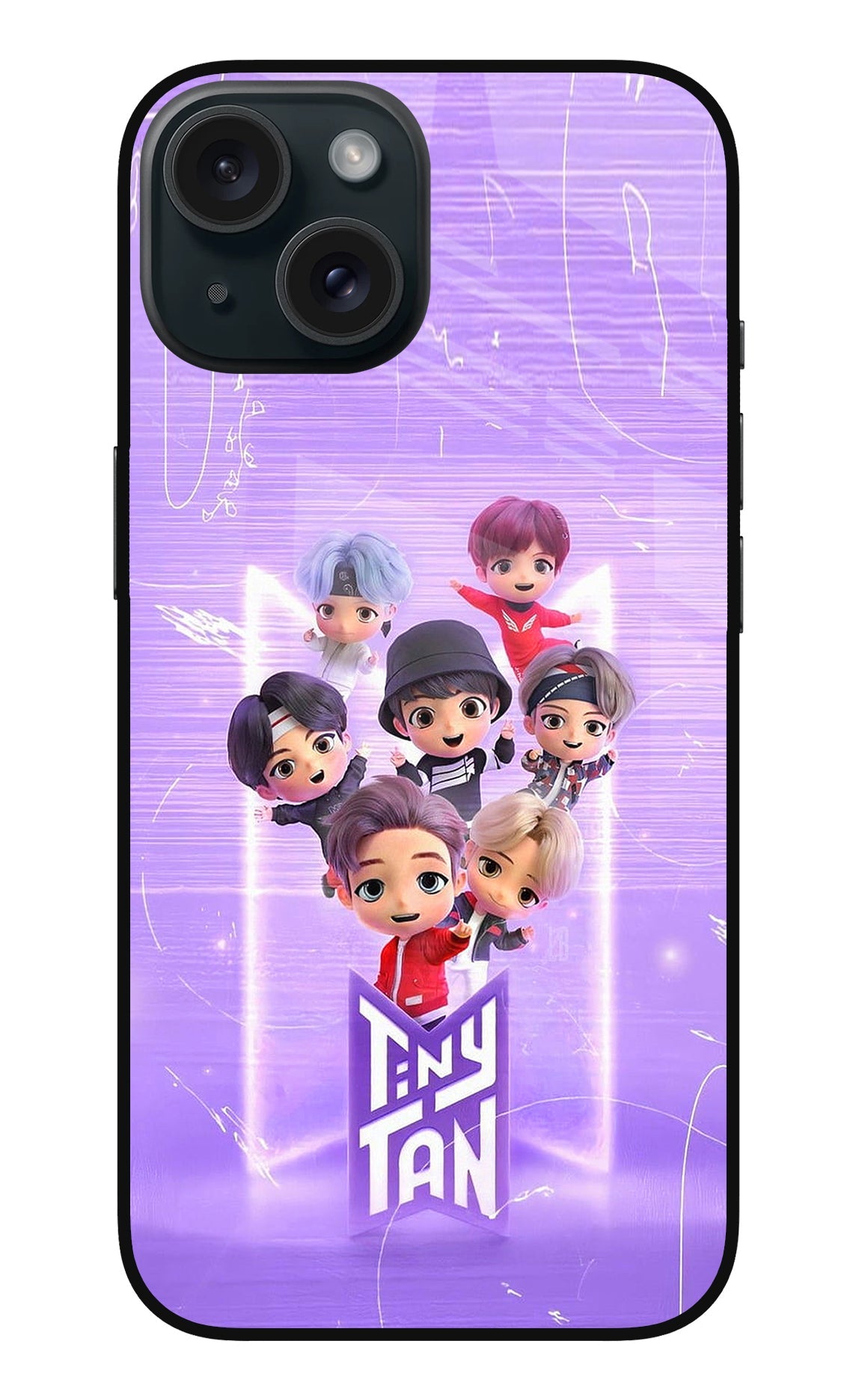 BTS Tiny Tan iPhone 15 Back Cover