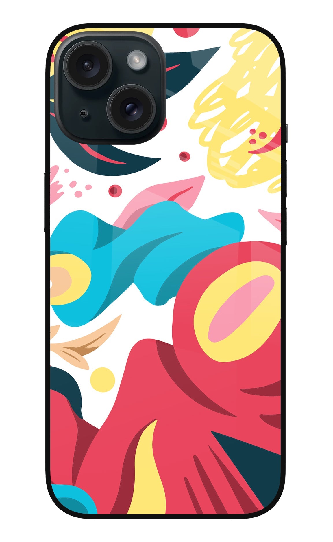 Trippy Art iPhone 15 Glass Case