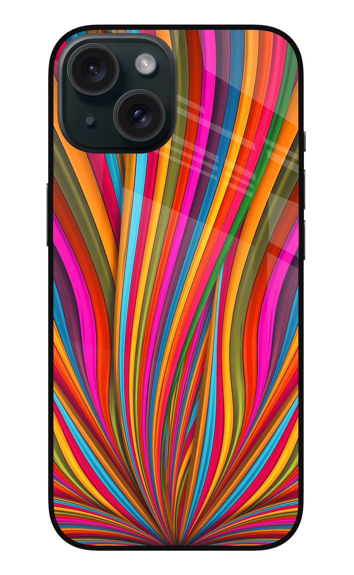 Trippy Wavy iPhone 15 Back Cover