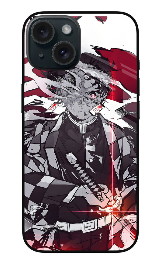 Demon Slayer iPhone 15 Glass Case