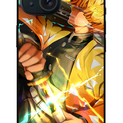 Demon Slayer iPhone 15 Glass Case