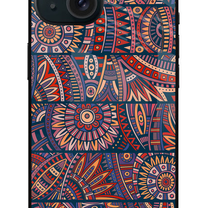 African Culture Design iPhone 15 Glass Case