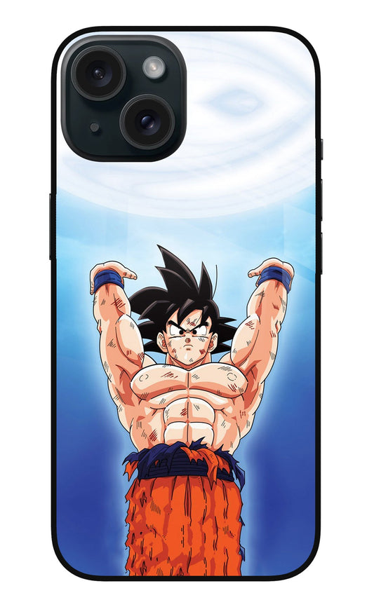 Goku Power iPhone 15 Glass Case