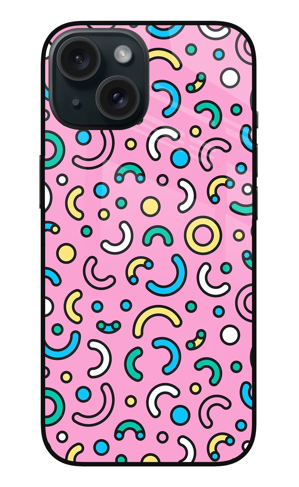 Memphis Design iPhone 15 Back Cover