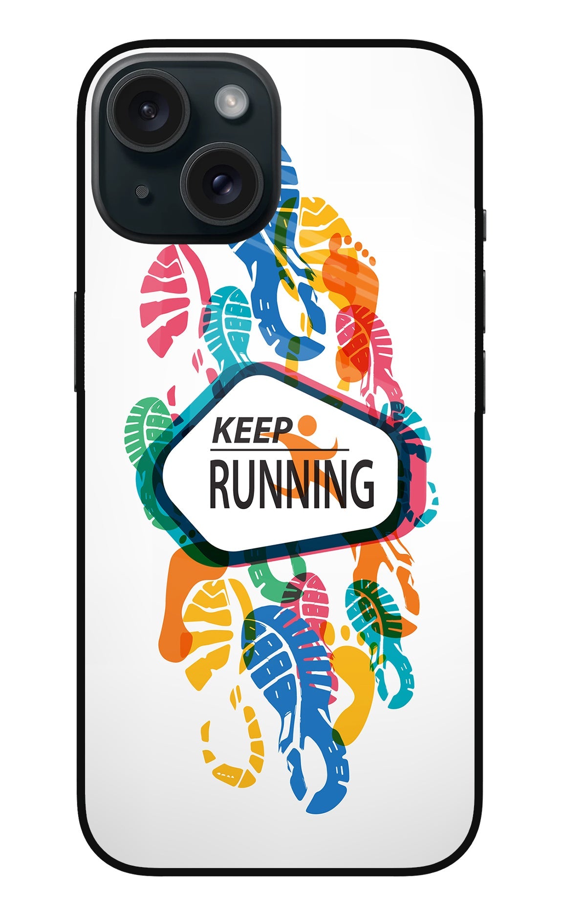 Keep Running iPhone 15 Back Cover