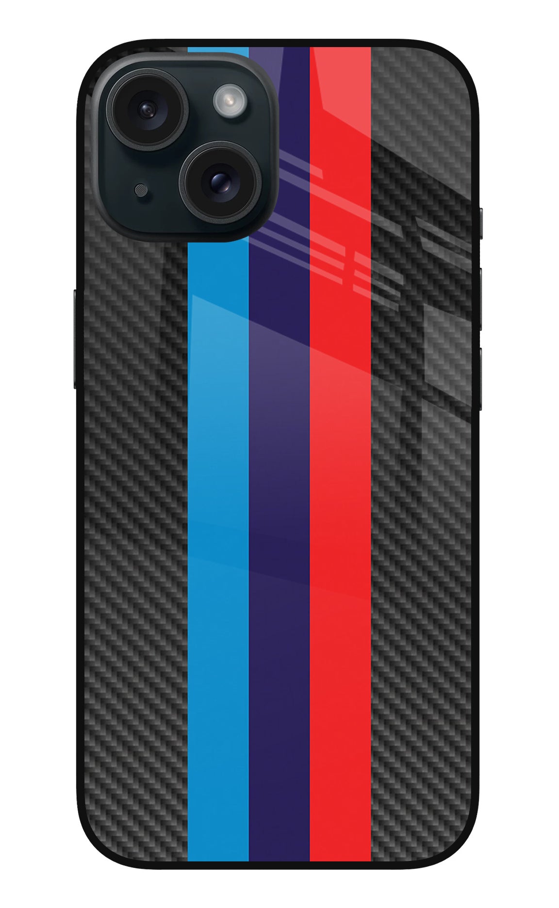 BMW Stripes Pattern iPhone 15 Back Cover