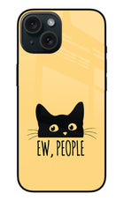 Ew People Catitude iPhone 15 Glass Case