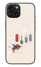 Bull Trading Momentum iPhone 15 Glass Case