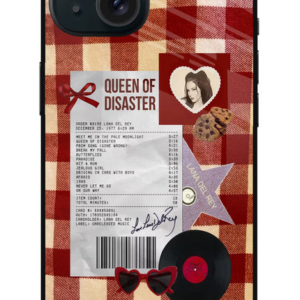 Queen of Disaster iPhone 15 Glass Case