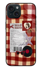 Queen of Disaster iPhone 15 Glass Case