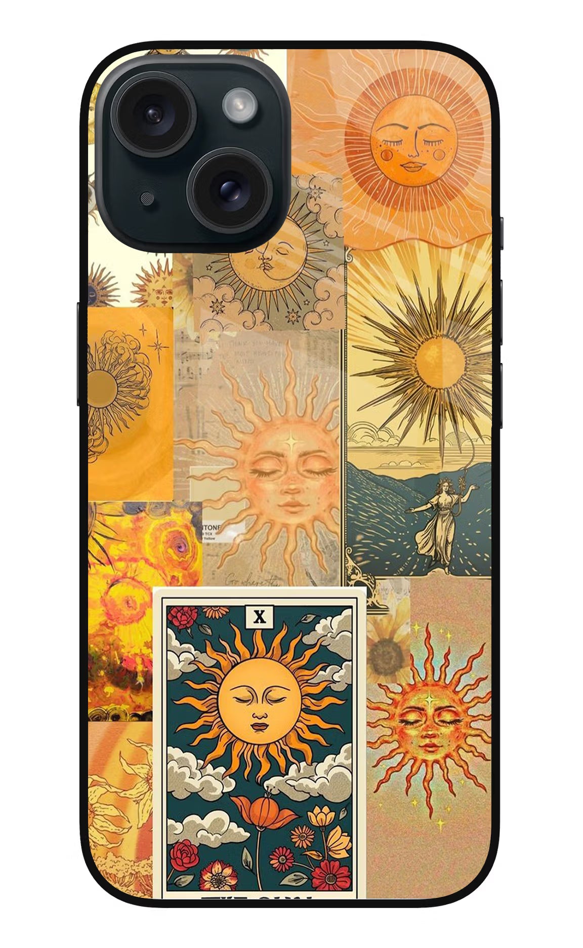 Sun iPhone 15 Glass Case