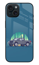 Retro Garage Vibe iPhone 15 Glass Case