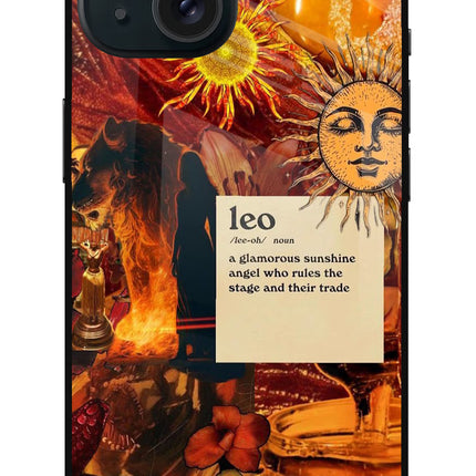 Leo Zodiac iPhone 15 Glass Case