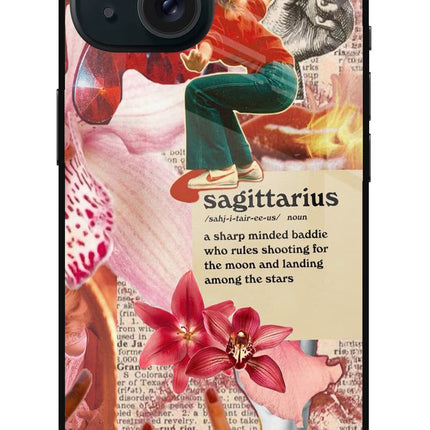 Sagittarius Zodiac iPhone 15 Glass Case