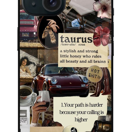 Taurus Zodiac iPhone 15 Glass Case
