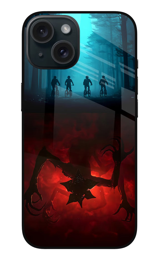 Ordinary Things Downside Up iPhone 15 Glass Case