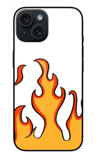 Fired Up – White iPhone 15 Glass Case