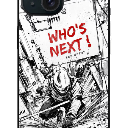 Who's Next iPhone 15 Glass Case Back Cover by Casekaro