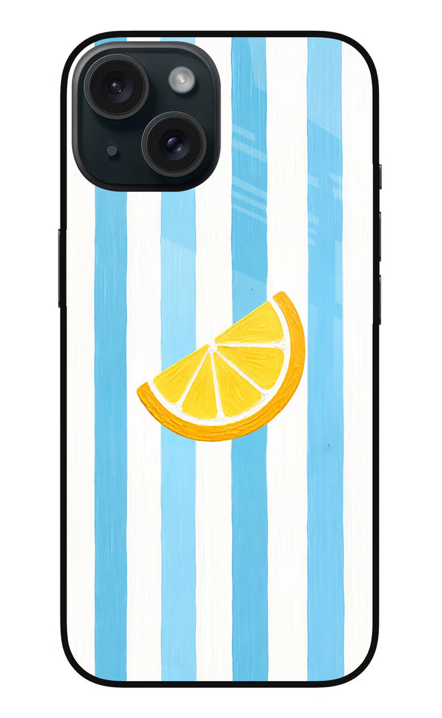 Summer Lemon iPhone 15 Glass Case