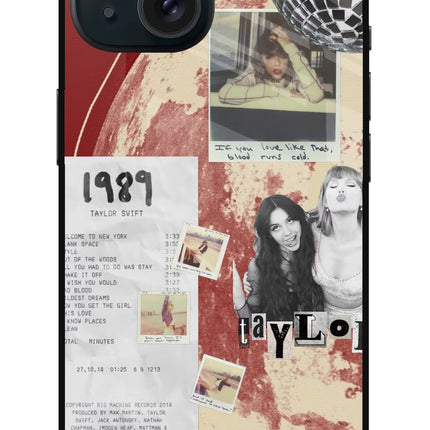Taylor Swift iPhone 15 Glass Case Back Cover by Casekaro