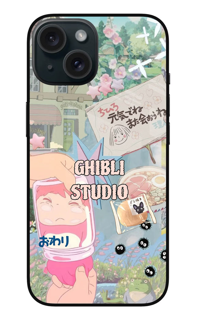 Studio Ghibli iPhone 15 Glass Case