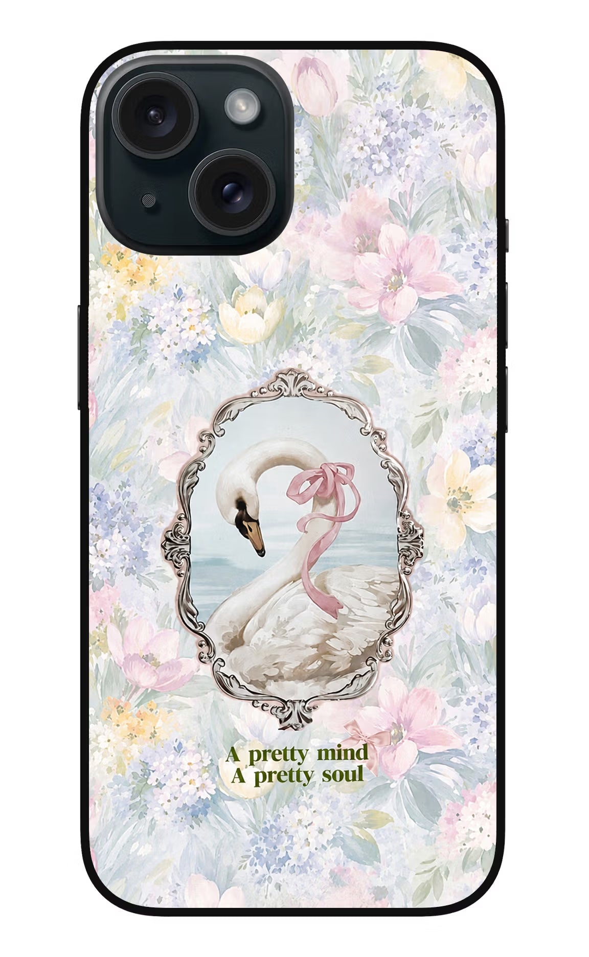 Pretty Mind Pretty Soul iPhone 15 Glass Case