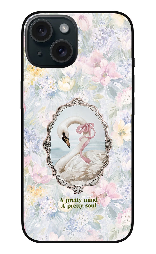Pretty Mind Pretty Soul iPhone 15 Glass Case