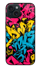 Graffiti Vibe iPhone 15 Glass Case