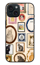 Mirror Cats iPhone 15 Glass Case