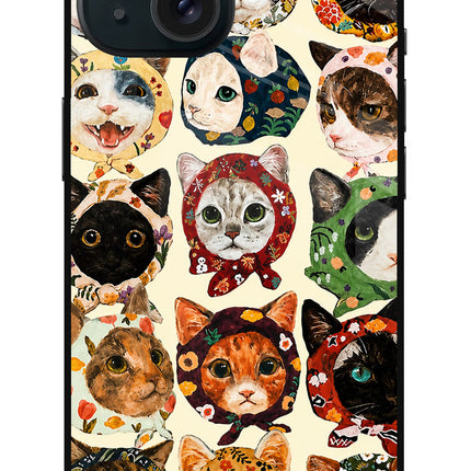 Cool Cat iPhone 15 Glass Case