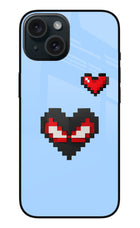 Peter Heart iPhone 15 Glass Case