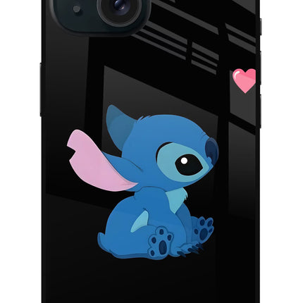 Stitch Crush iPhone 15 Glass Case