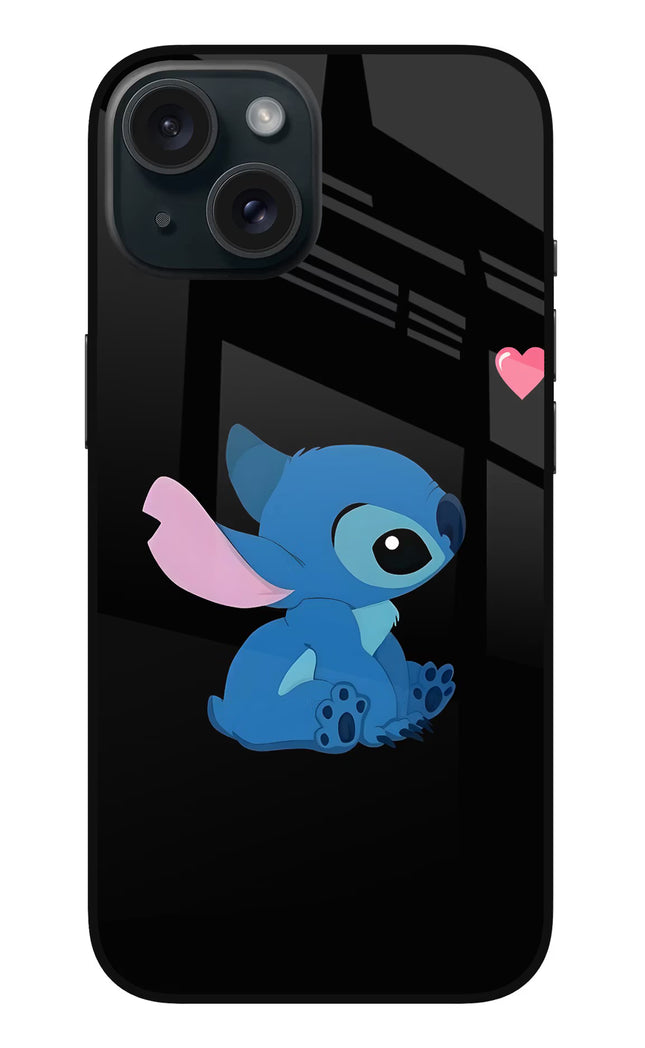 Stitch Crush iPhone 15 Glass Case
