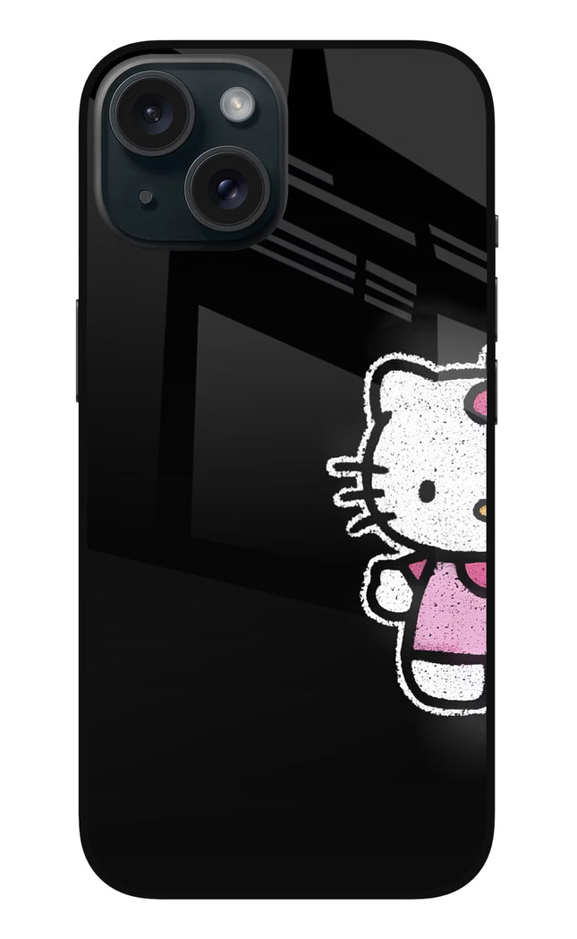 Kitty Charm iPhone 15 Glass Case