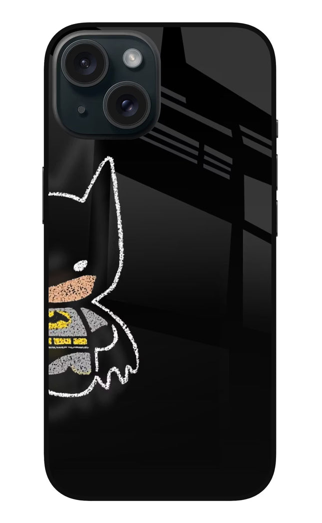 Bat Kitty iPhone 15 Glass Case
