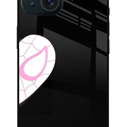 Gwen Mask iPhone 15 Glass Case Back Cover by Casekaro