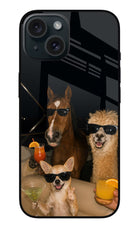 Party Squad iPhone 15 Glass Case
