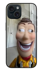 Side Eye Woody iPhone 15 Glass Case