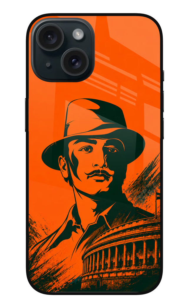 Bhagat Singh Legacy iPhone 15 Glass Case