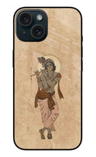 Krishna iPhone 15 Glass Case
