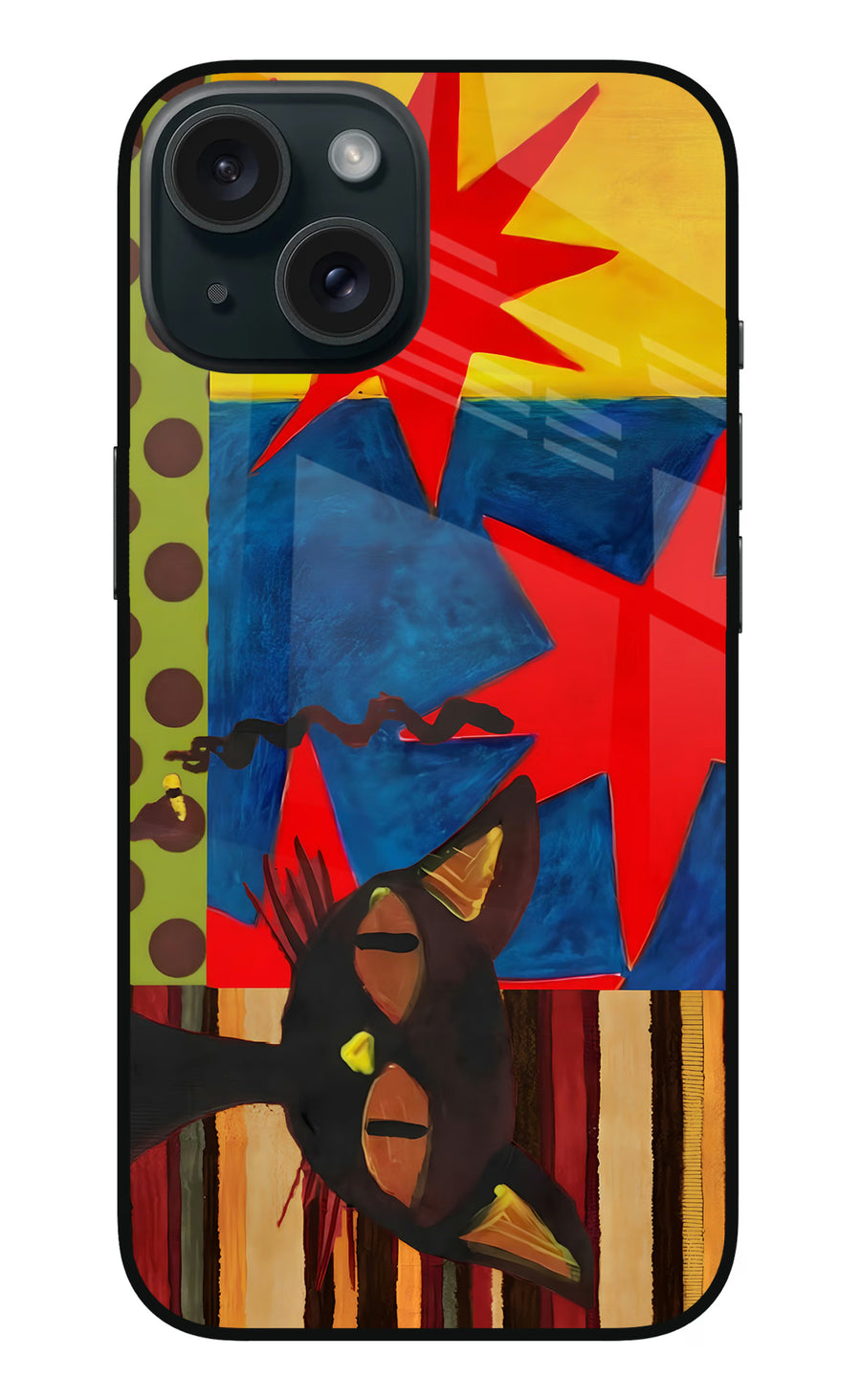 Pop Cat iPhone 15 Back Cover, Glass case