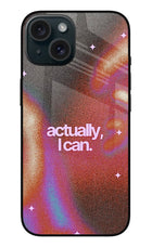 Pink Aura iPhone 15 Glass Case